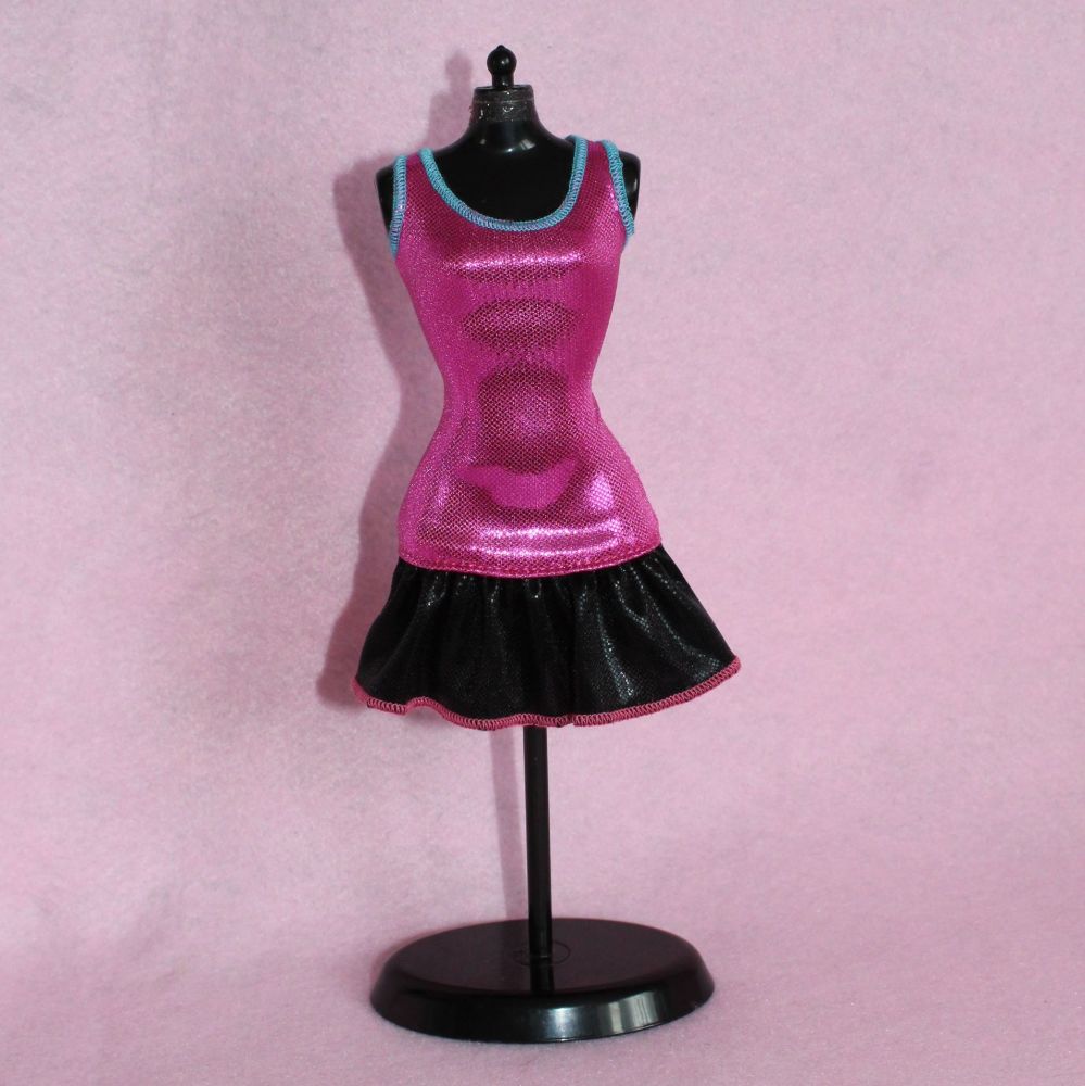 Mattel Doll item - Pink & Black Dress