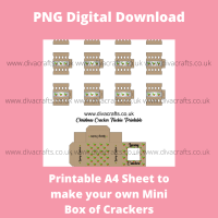 *FREEBIE* PNG Digital Download Printable Mini Christmas Crackers