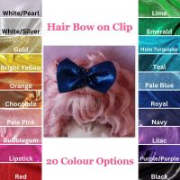 <!-- 0001 --> JEM Doll Hair Bow on Clip - Sparkle (Colour Choice)