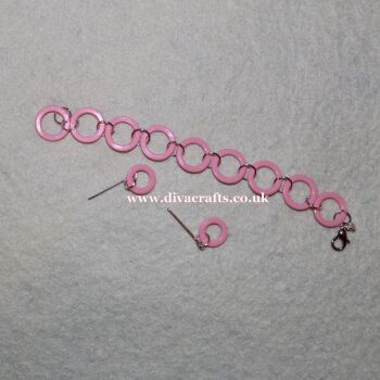 Handmade by Cazjar Pedigree Sindy Fashion -  Earrings & Belt Set Pink