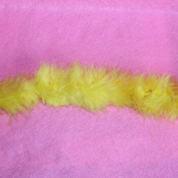 Marabou Feather Boa for Fashion Dolls - Yellow