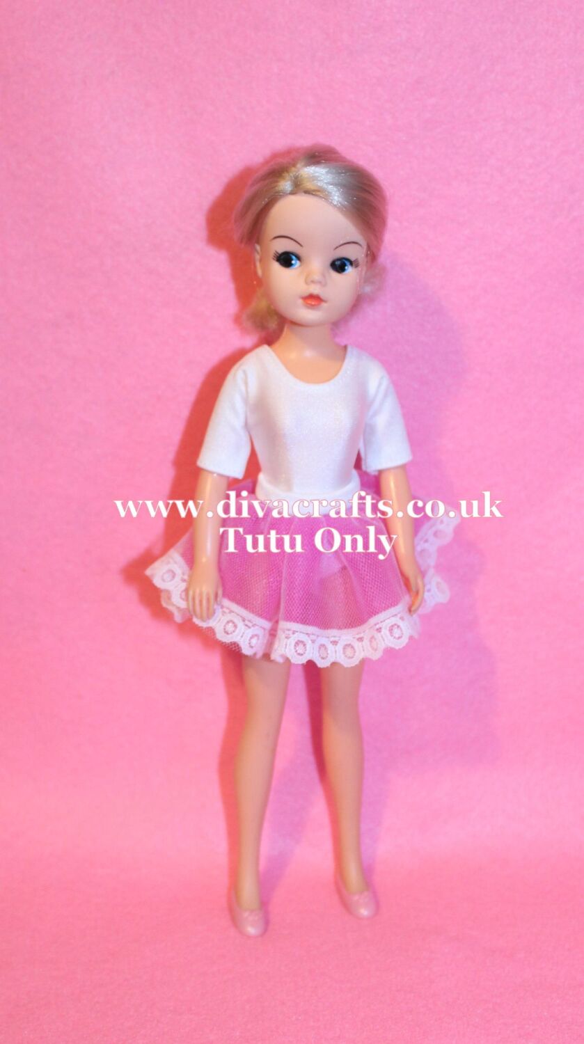 Handmade by Cazjar Pedigree Sindy Fashion - Tutu Only - Cerise