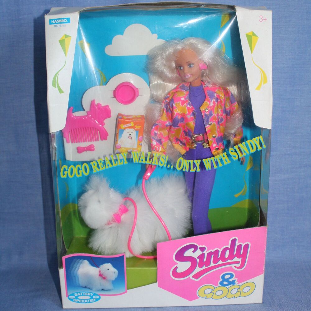 NRFB - Hasbro Sindy and GoGo the Dog (Box is Damaged)