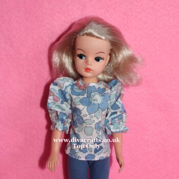 Handmade by Cazjar Pedigree Sindy Fashion - 150 Liberty Print Top Only