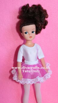 Handmade by Cazjar Pedigree Sindy Fashion - Tutu Only - Cerise