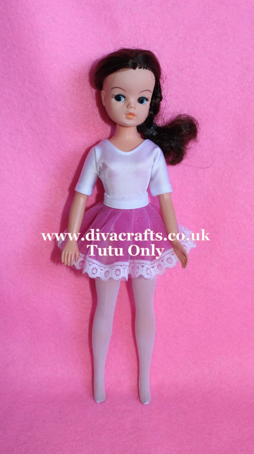 Handmade by Cazjar Pedigree Sindy Fashion - Tutu Only - Cerise