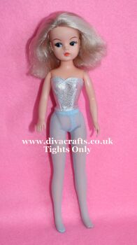  Handmade by Cazjar Pedigree Sindy Fashion -  Net Tights - Pale Blue