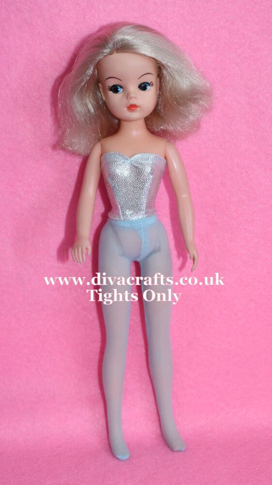  Handmade by Cazjar Pedigree Sindy Fashion -  Net Tights - Pale Blue