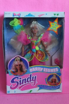 Hasbro Party Lights Sindy - Never detached from her Packaging but box seals are broken