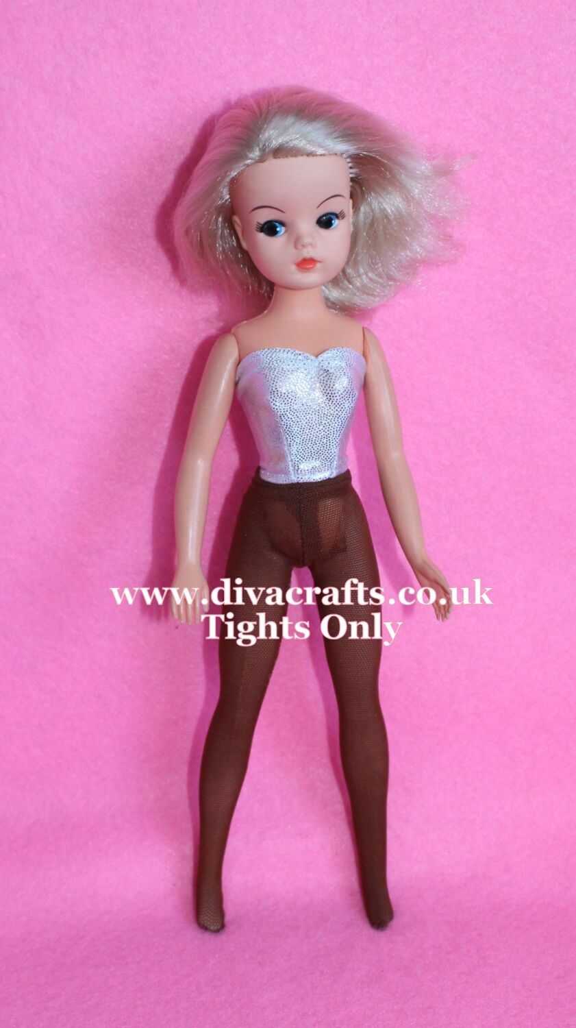 <!-- 0001 --> Handmade by Cazjar Pedigree Sindy Fashion -  Net Tights - Bro