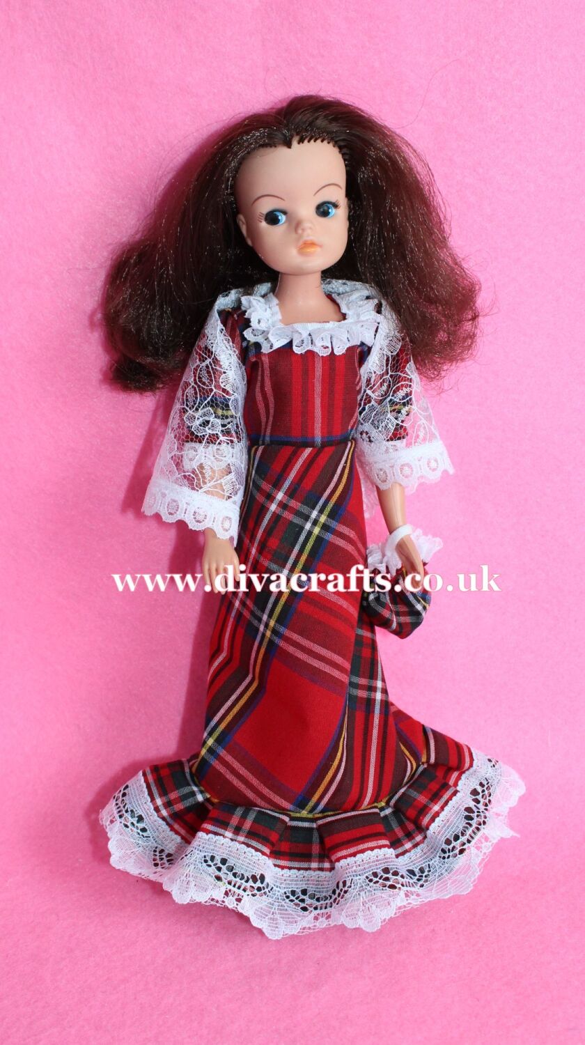 Handmade by Cazjar Pedigree Sindy Fashion - Reproduction Inspired Tartan To