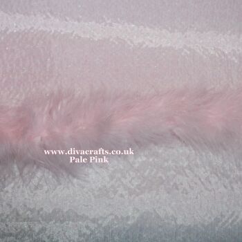 Marabou Feather Boa for Fashion Dolls - Pale Pink