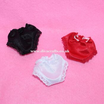 Handmade by Cazjar Pedigree Sindy Fashion - 125 Pack of 3 Pairs of Knickers