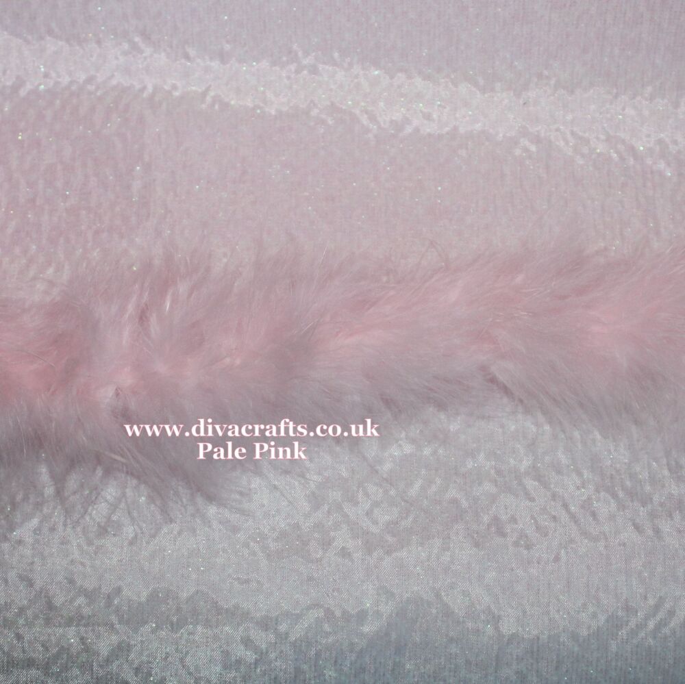 Clearance Item - Marabou Pale Pink 2 Metre Length