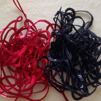 Clearance Item - Assorted 3mm Wide Strung Sequins