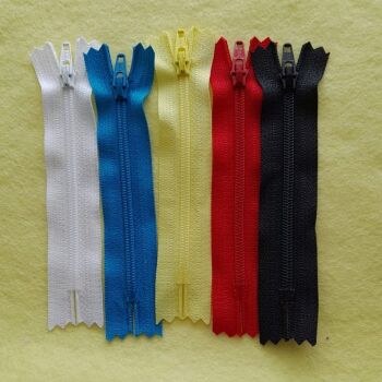Clearance Item - Pack of 5 - 4 Inch Length Zips