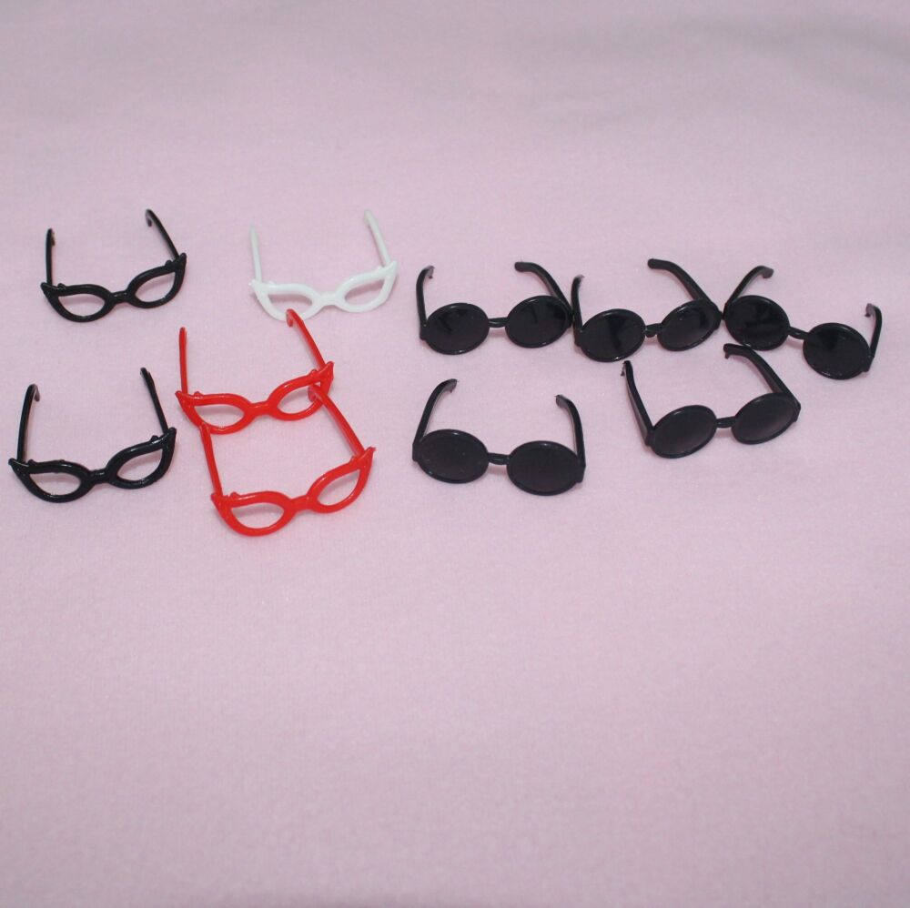 Clearance Item - Mini Doll Size Faux Glasses