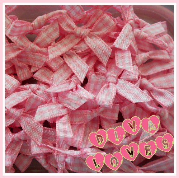 pink gingham bows diva loves week 10 diva crafts