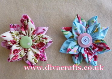 fabric flower free project diva crafts (8)