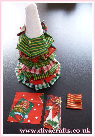 christmas tree cone project diva crafts (1)