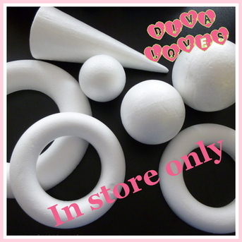 polystyrene shapes wreaths rings and balls diva crafts diva loves week 49