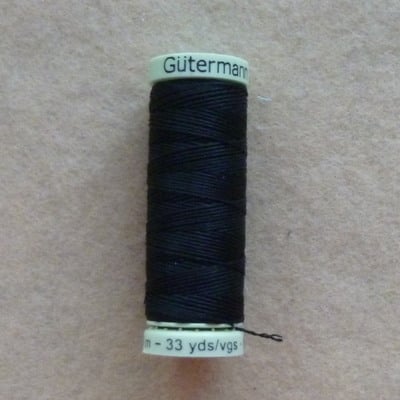 Gutermann Top Stitch Thread 30m - Black 000