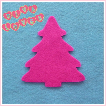 felt christmas trees hot pink diva crafts diva loves week 51