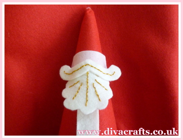 father christmas cone decoration free project diva crafts (6)
