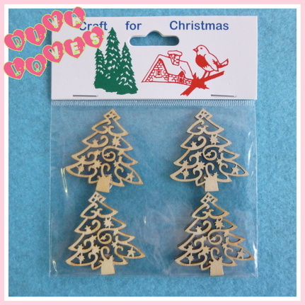 christmas trees wooden embellishments diva crafts