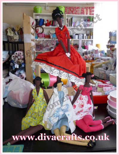 Diva Crafts Fabric Dolls customer project