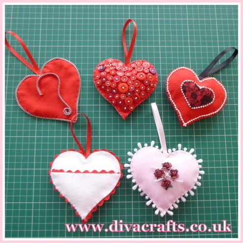 Diva crafts valentines hearts