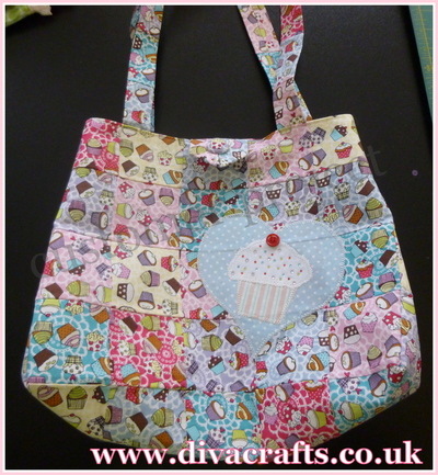 Diva Crafts customer project cupcake bag