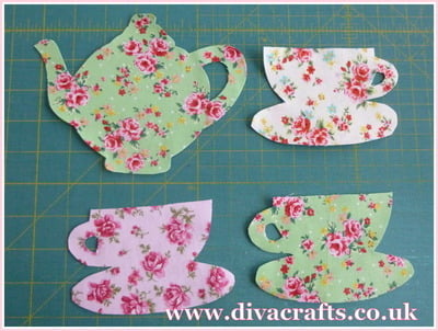 hanging tea cups and teapot decoration free project diva crafts (2)