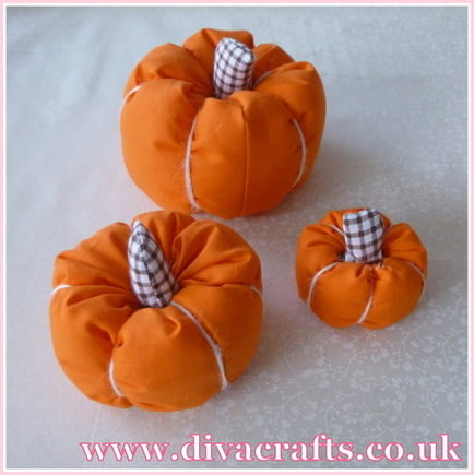 fabric pumpkin free project diva crafts (5)