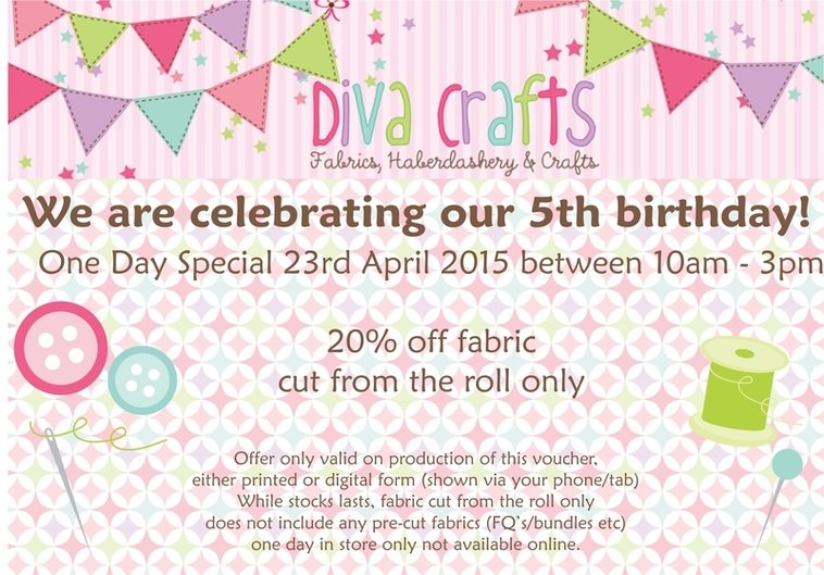 diva crafts birthday flyer