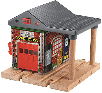 Sodor Fire Station - Light and Sounds - Thomas Wooden