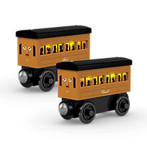 annie and clarabel wooden trains
