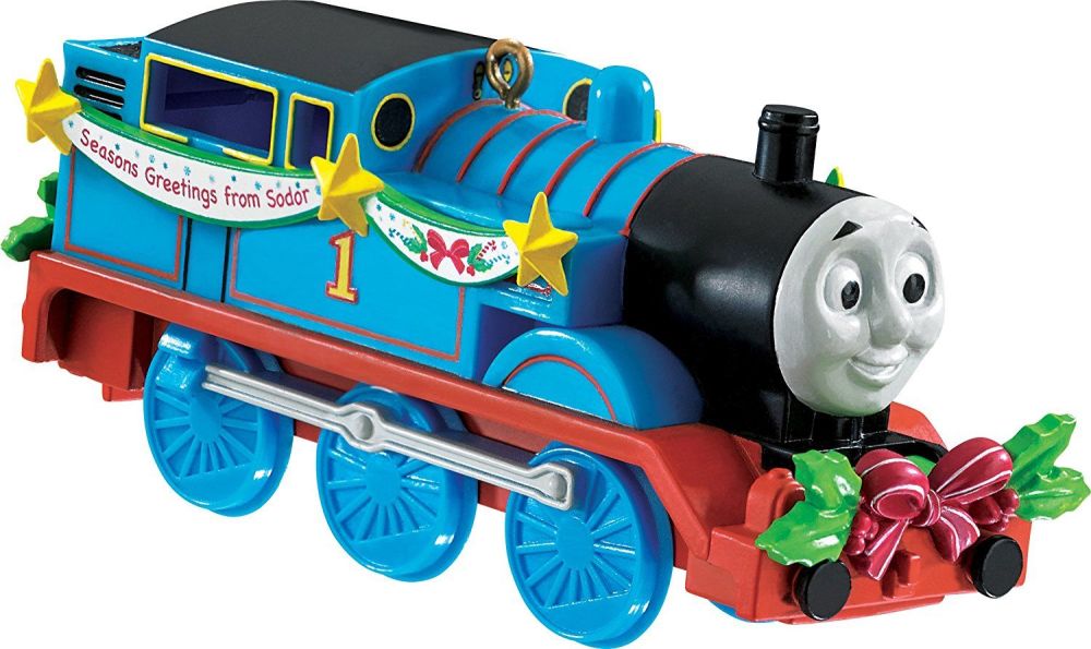 Thomas & Friends Tree Ornament with Seasons Greetings banner by Carlton 2015
