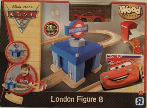 TRU Disney Pixar Cars London Figure 8 Set  - Cars Wood Collection
