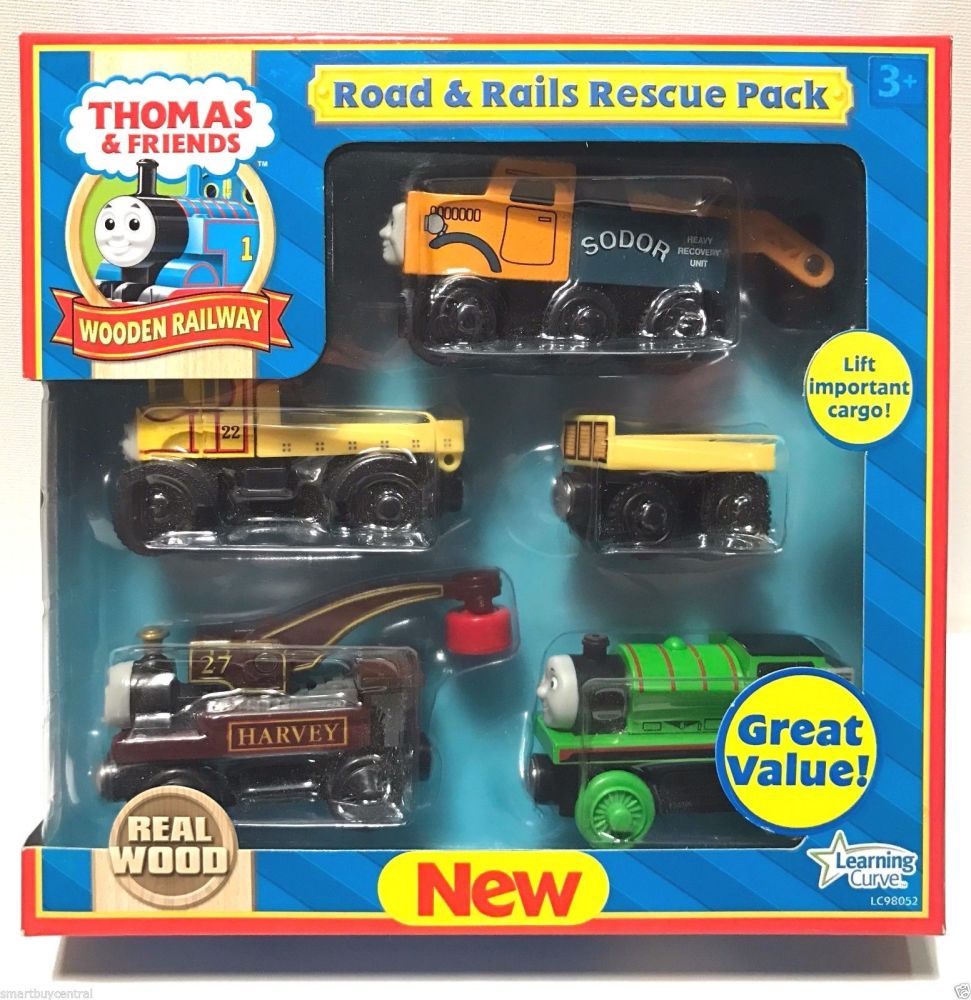 Road and Rails Rescue Pack - Thomas Wooden