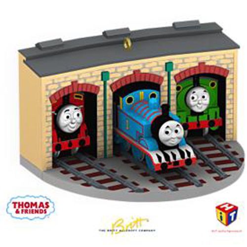 Thomas, Percy and James at Tidmouth - Hallmark 2009 Tree Decoration - Chri