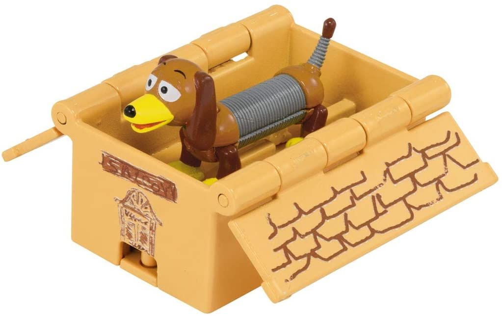 Tomica Ride On Toy Story  Slinky Dog & Cardboard Toy Box
