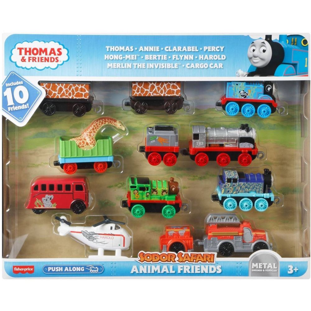 Thomas & Friends Animal Friends - 10pk Thomas Push Along