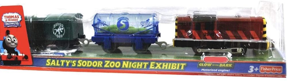 Salty's Sodor Zoo Night Exhibit - Glow in the Dark - Trackmaster 