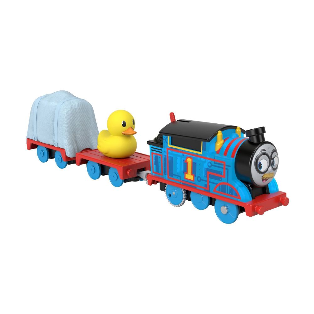 Thomas & Friends Motorized Toy Set - Carly Crane & Sandy Rail Speeder For Kids 3+