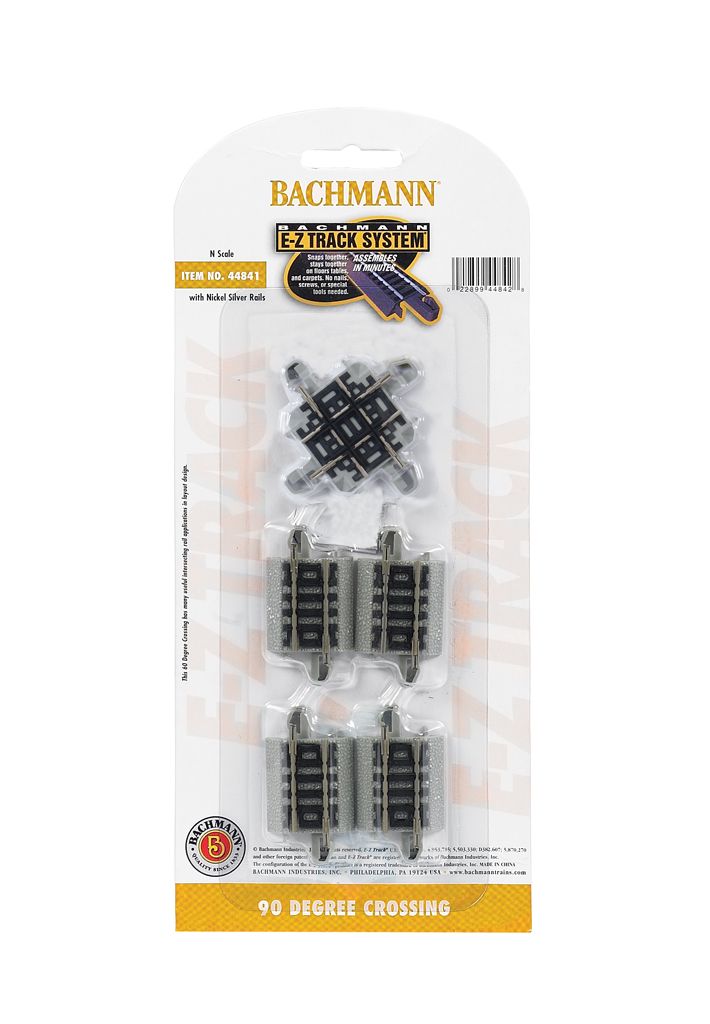 EZ Track 90 Degree Crossing Tracks - Bachmann