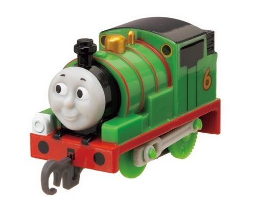 Percy with front coupler - Push Along - Plarail Capsule