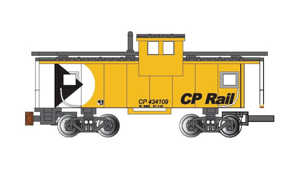 CP Rail #434109 - 36' Wide-Vision Caboose