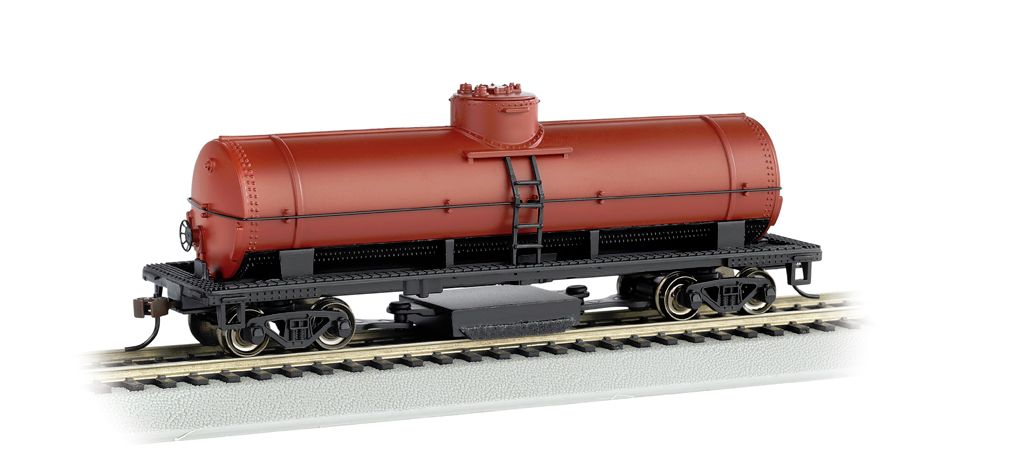 Unlettered- Oxide Red - Track Cleaning Car Tank Car (HO Scale)
