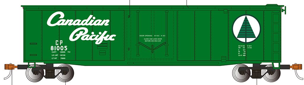 Canadian Pacific - 50' Plug Door Box Car (HO Scale)